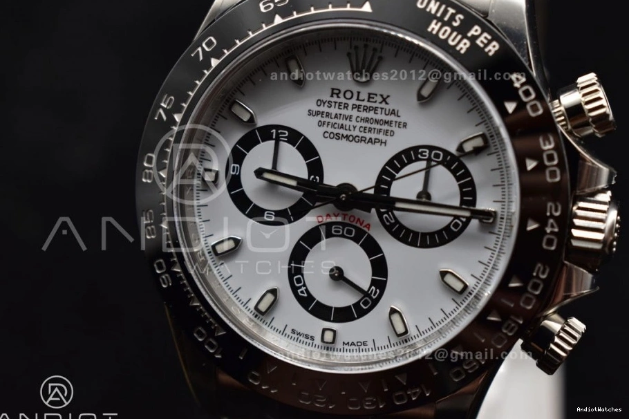 SS Lightweight Case 726 And Clean V3 White 116500 Dial 904L Daytona Bracelet 0713